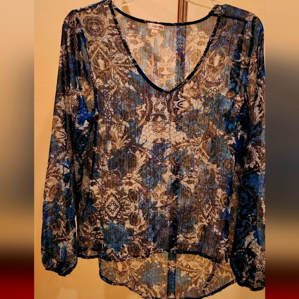 LilyWhite sheer blouse